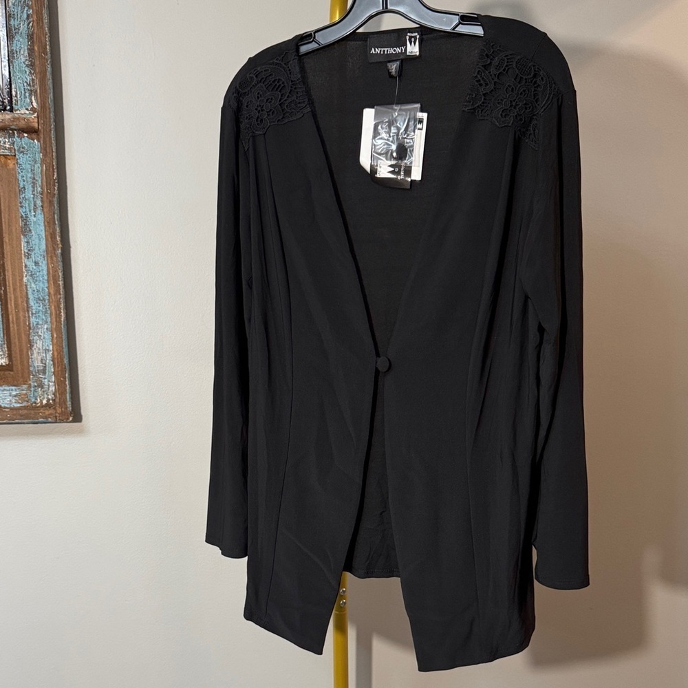 Antthony Dark Gray cardigan jacket NWT L